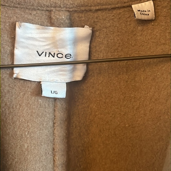 Vince Camel Color 1-button unlined wool coat. - Picture 2 of 6